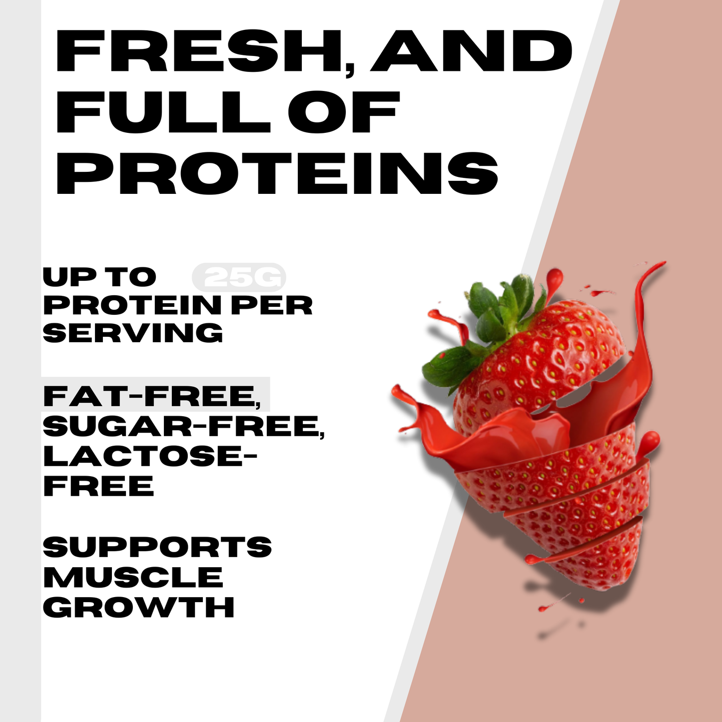 DESIGNER
PREMIUM WHEY PROTEIN-
STRAWBERRY FLAVOR