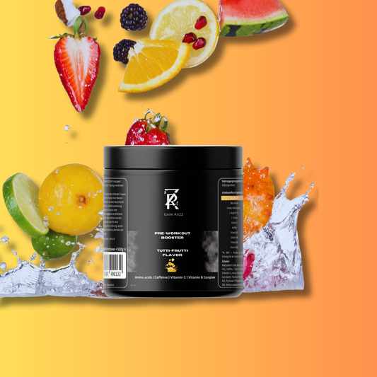 PRE-WORKOUT BOOSTER - FLAVOR: TUTTI FRUTTI